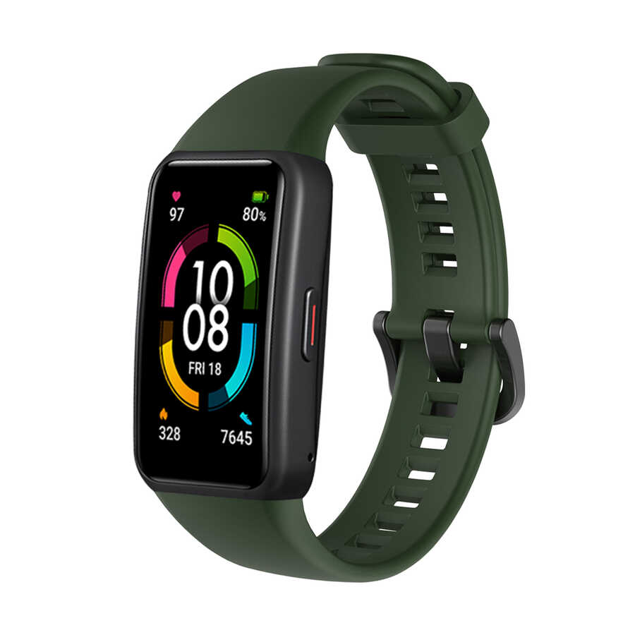 Huawei Band 6 Uyumlu Kordon Silikon Esnek Yumuşak Zore KRD-47 Kayış
