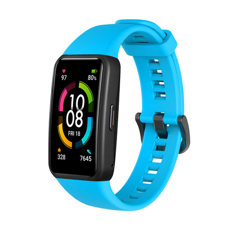 Huawei Band 6 Uyumlu Kordon Silikon Esnek Yumuşak Zore KRD-47 Kayış