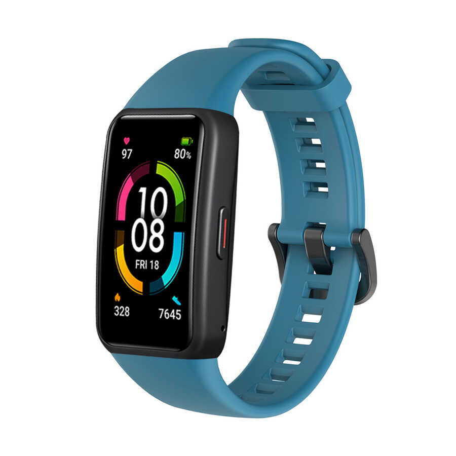 Huawei Band 6 Uyumlu Kordon Silikon Esnek Yumuşak Zore KRD-47 Kayış