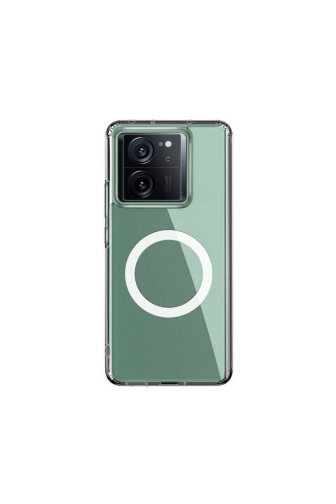 Xiaomi Mi 13T Pro Uyumlu Kılıf Sert PC Arka Yüzey Wireless Şarj Özellikli Zore Flet M-safe Kapak