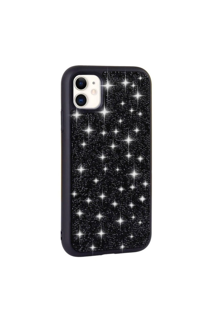 [RNZ-TA99646] Apple iPhone 11 Uyumlu Kılıf Parlak Taşlı Tasarım Zore Pırlanta Kapak (Siyah)