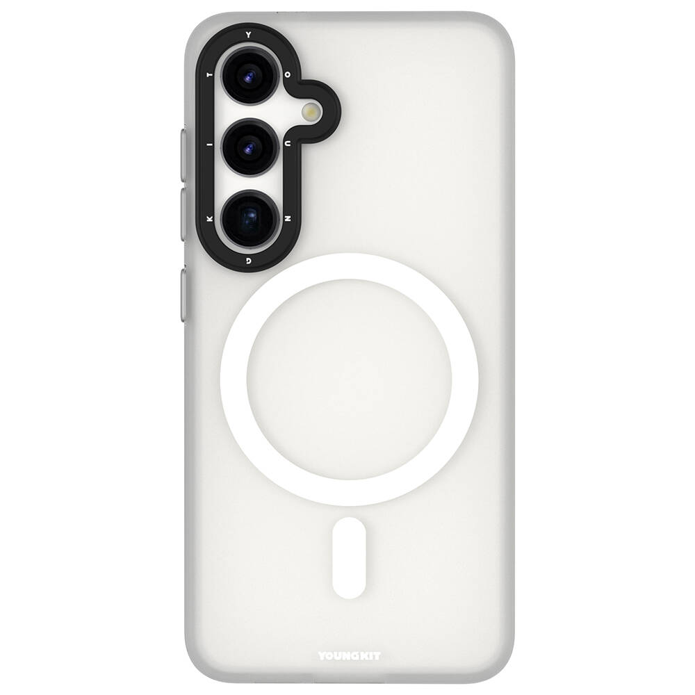 Samsung Galaxy S24 Uyumlu Kılıf M-safe Şarj Özellikli Youngkit Hidden Sand Serisi Kapak