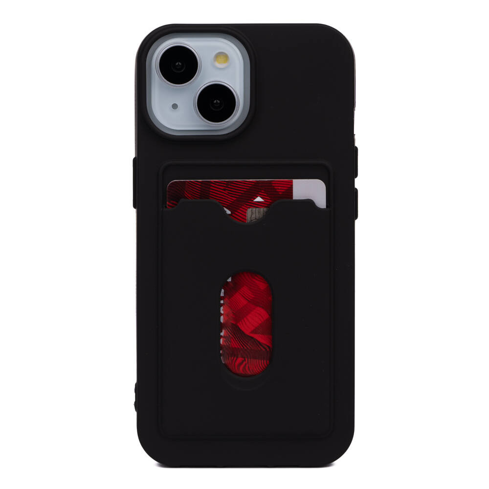 [RNZ-TA98008] Apple iPhone 15 Uyumlu Kılıf Zore Dora Kartlıklı Silikon Kapak