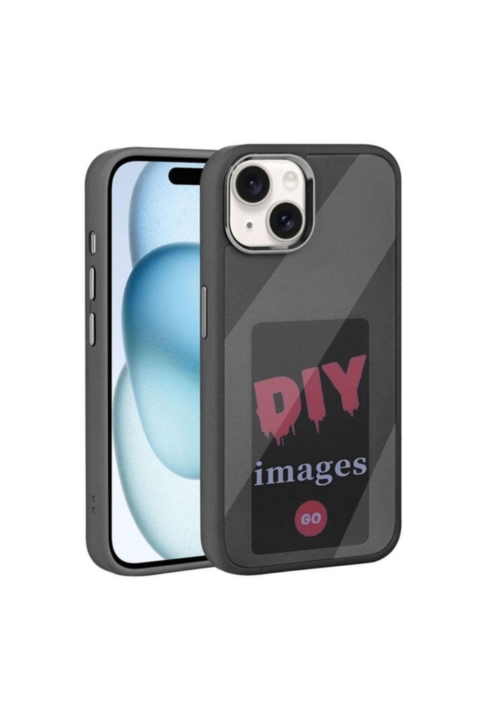 [RNZ-TA100182] Apple iPhone 14 Uyumlu Kılıf Ekranı Yansıtan Zore Akıllı NFC Kapak (Siyah)