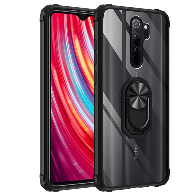 [RNZ-TA40625] Xiaomi Redmi Note 8 Pro Uyumlu Kılıf Zore Mola Kapak (Siyah)