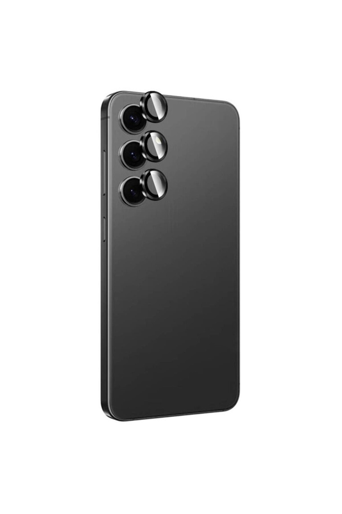 [RNZ-TA100130] Samsung Galaxy S24 Plus Uyumlu Zore Titanium Premium Temperli Kamera Lens Koruyucu (Siyah)