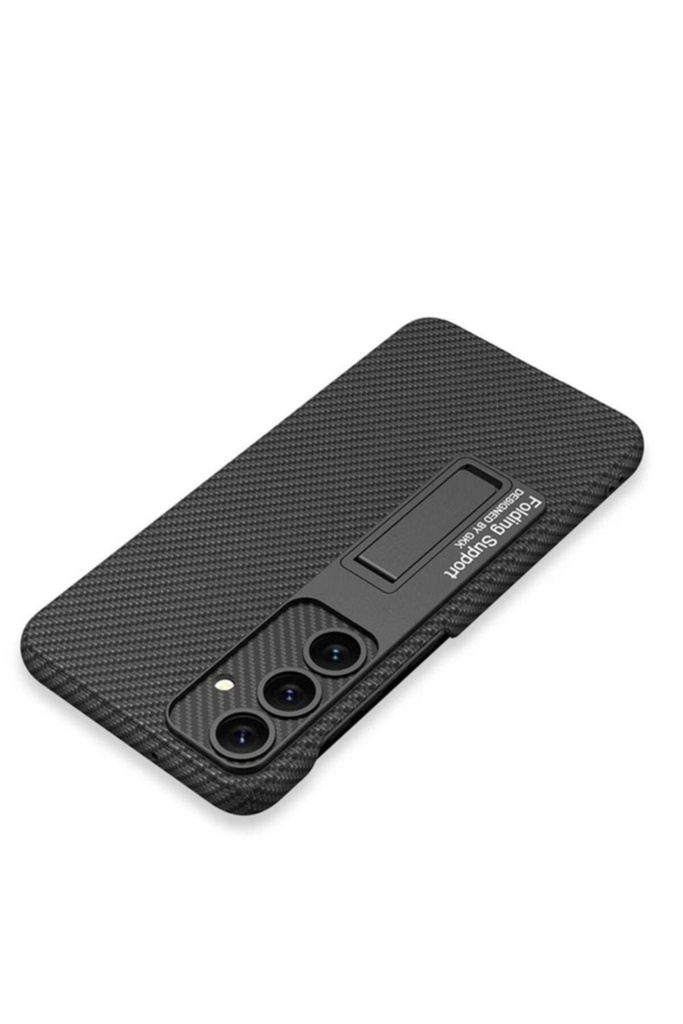 [RNZ-TA99636] Samsung Galaxy S24 Plus Uyumlu Kılıf Zore Kıpta Standlı Kapak (Siyah)
