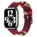 Apple Watch 42mm Uyumlu Kordon Sarmal Örgü Tasarımlı Kumaş Zore KRD-97 Kayış