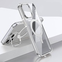 Apple iPhone 15 Pro Max Uyumlu Kılıf M-safe Şarj Özellikli Wlons Standlı Efsane Kapak