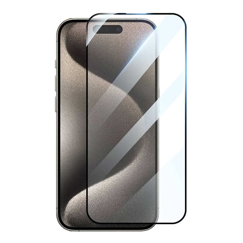 Apple iPhone 15 Pro Max Uyumlu HD Glossy Zore 3D Rak Screen Protector