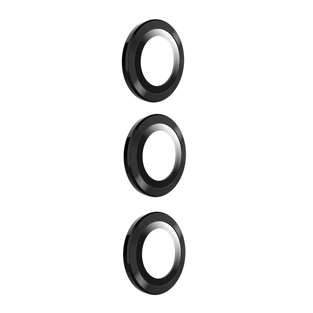 [RNZ-TA98028] Samsung Galaxy S24 Plus Uyumlu Zore Kamera Lens Koruyucu Cam Filmi (Siyah)