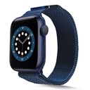 Apple Watch 40mm Uyumlu Kordon Hasır Metal Mıknatıslı Örgü Zore KRD-01 Kayış