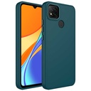 Xiaomi Redmi 9C Uyumlu Kılıf Metal Çerçeve ve Buton Tasarımlı Silikon Zore Luna Kapak