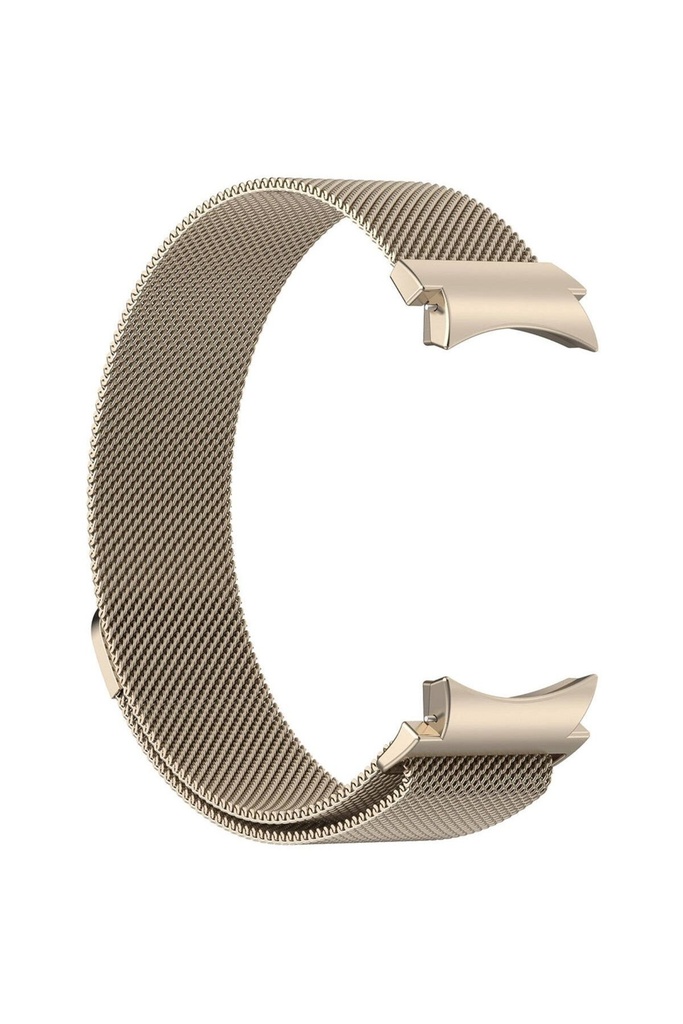 Samsung Galaxy Watch 6 Classic 47mm Uyumlu Kordon Hasır Metal Mıknatıslı Örgü Zore KRD-01 Kayış