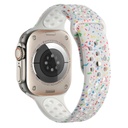 Apple Watch 7 45mm Uyumlu Kordon Silikon Esnek Yumuşak Delikli Spor KRD-02 Kayış