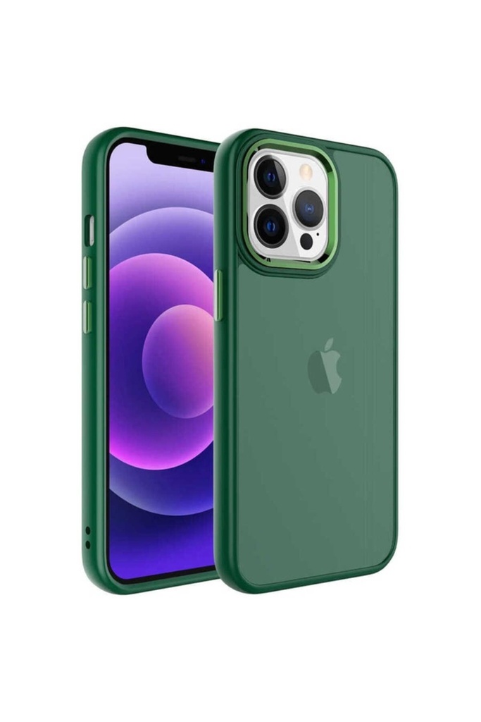 Apple iPhone 13 Pro Max Uyumlu Kılıf Buzlu Sert PC Zore May Kapak