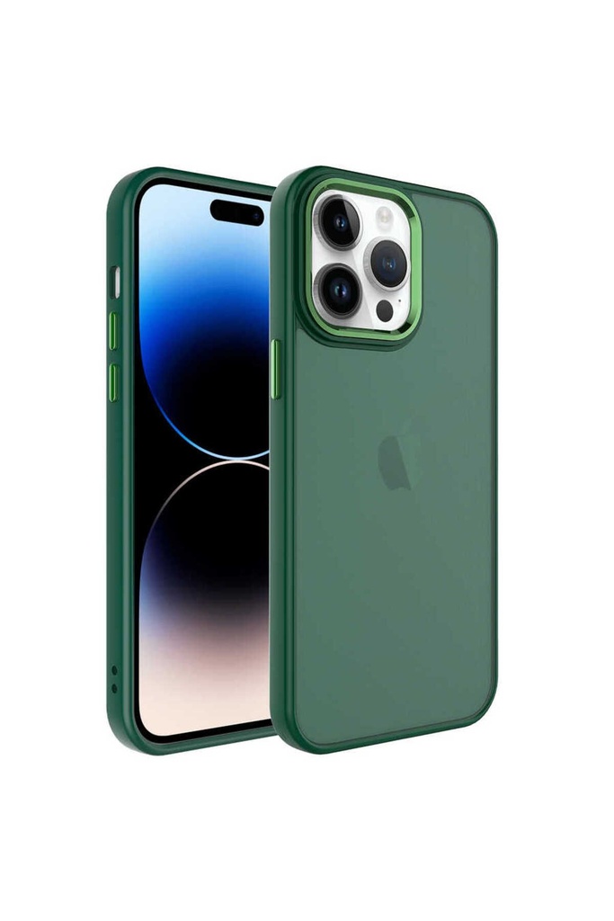 Apple iPhone 14 Uyumlu Kılıf Buzlu Sert PC Zore May Kapak