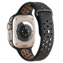 Apple Watch 7 41mm Uyumlu Kordon Silikon Esnek Yumuşak Delikli Spor KRD-02 Kayış