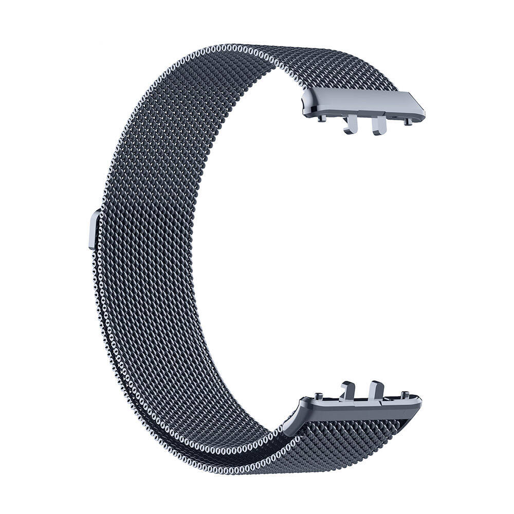 Samsung Galaxy Fit 3 Uyumlu Kordon Hasır Metal Mıknatıslı Örgü Zore KRD-01 Kayış