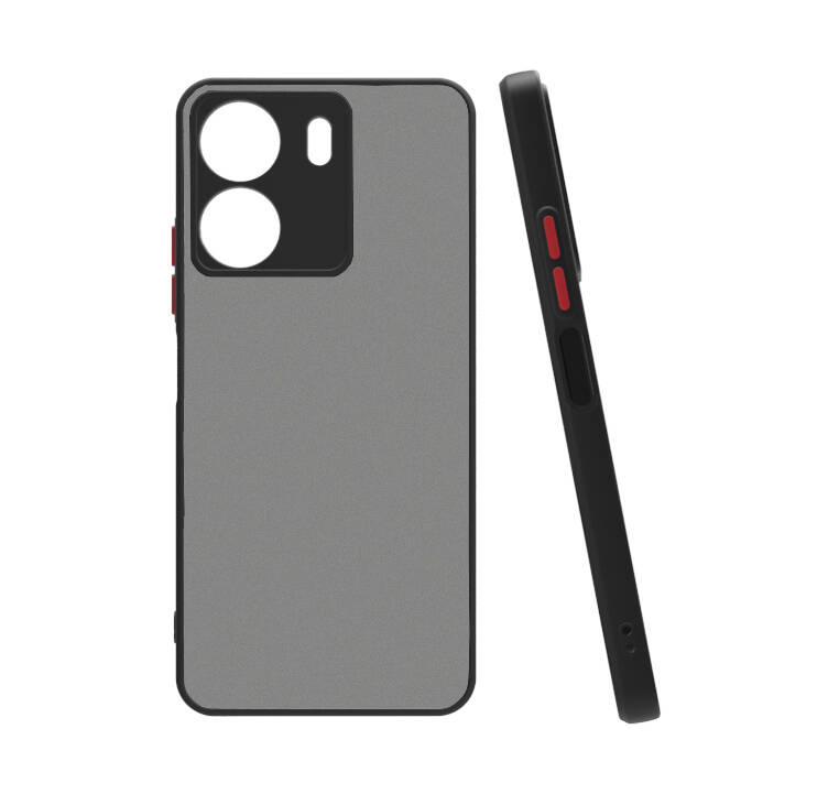 [RNZ-TA101030] Xiaomi Poco C65 Uyumlu Kılıf Zore Hux Kapak (Siyah)