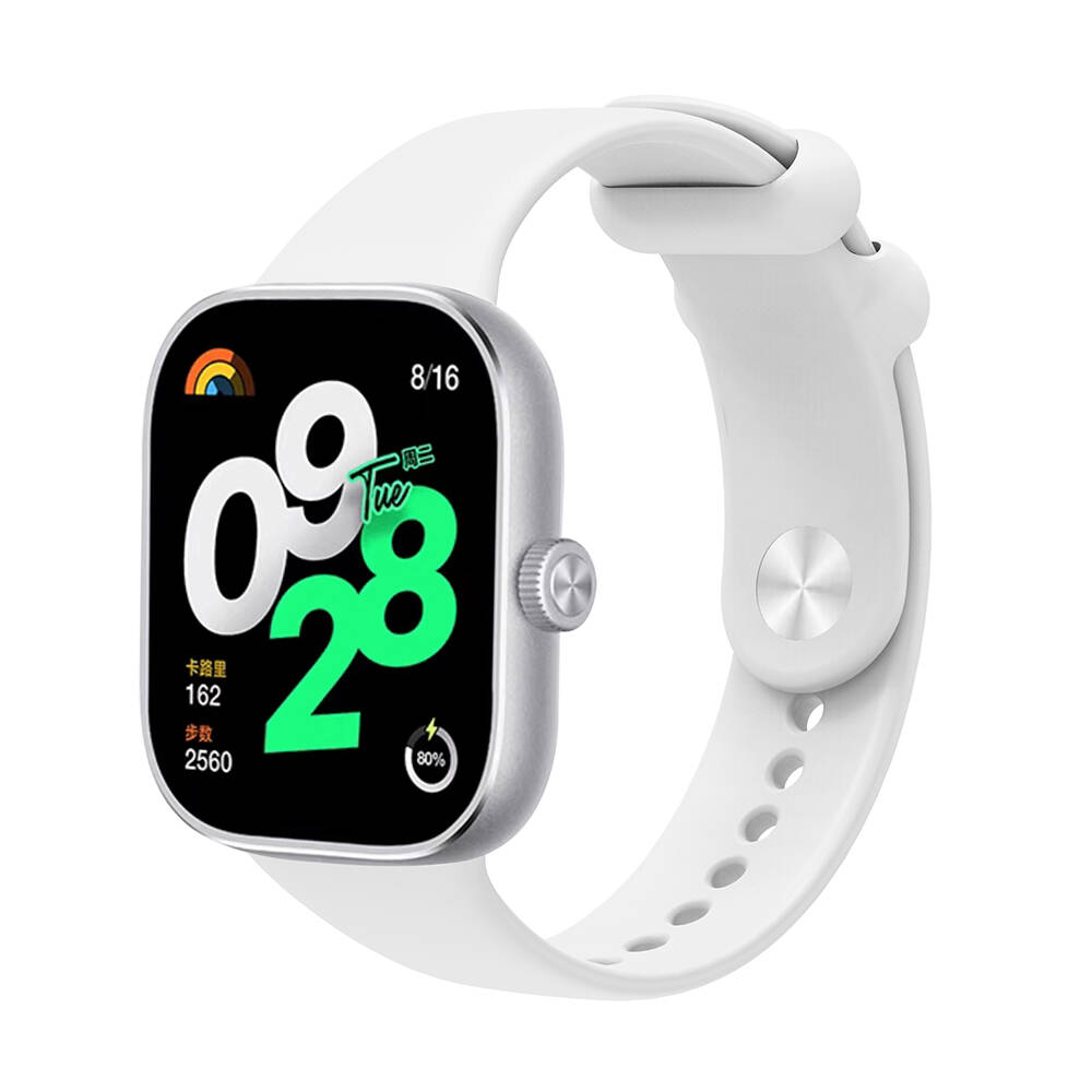 Xiaomi Redmi Watch 4 Uyumlu Kordon Silikon Spor Geçmeli Zore KRD-109 Kayış