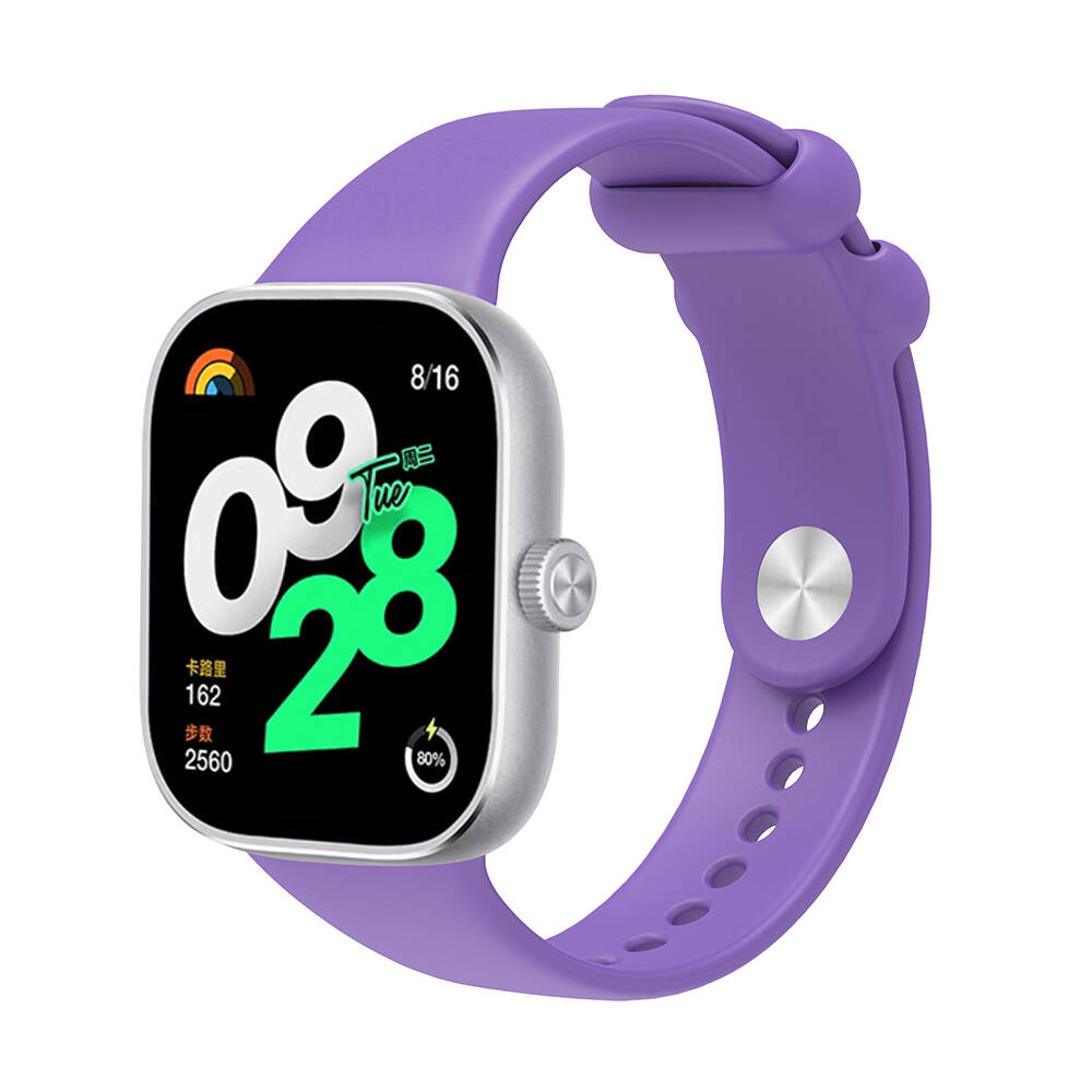Xiaomi Redmi Watch 4 Uyumlu Kordon Silikon Spor Geçmeli Zore KRD-109 Kayış