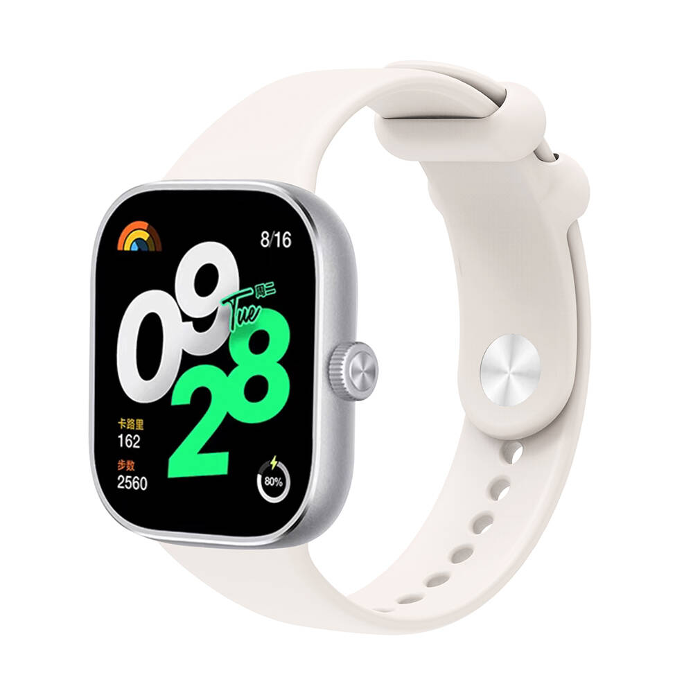 Xiaomi Redmi Watch 4 Uyumlu Kordon Silikon Spor Geçmeli Zore KRD-109 Kayış