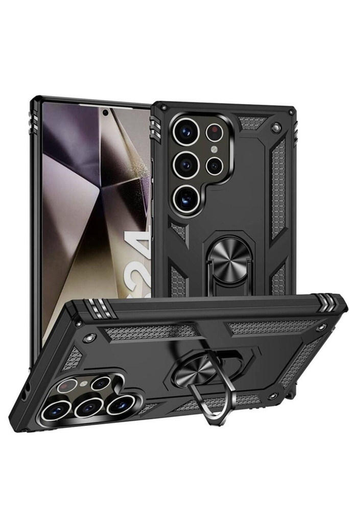 [RNZ-TA100596] Samsung Galaxy S24 Ultra Uyumlu Kılıf Zore Vega Kapak (Siyah)