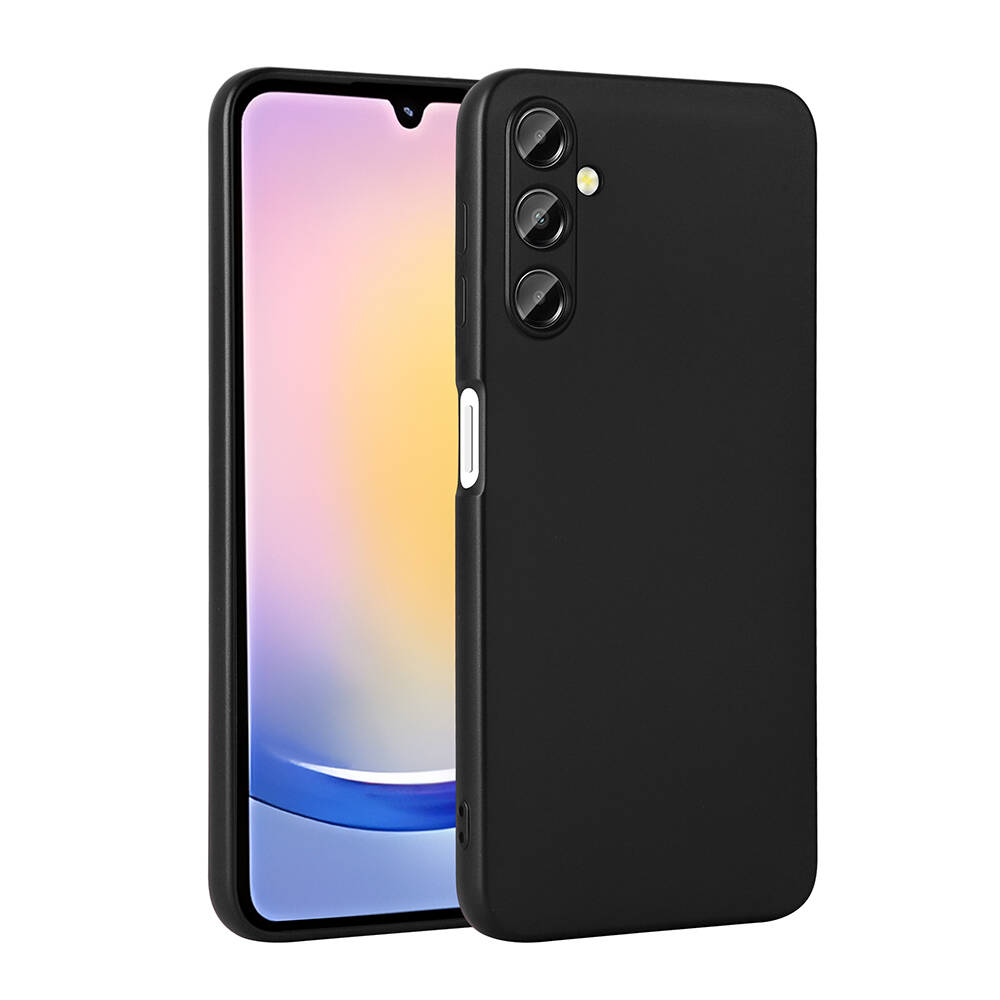 [RNZ-TA100555] Samsung Galaxy A25 Uyumlu Kılıf Zore Premier Silikon Kapak (Siyah)