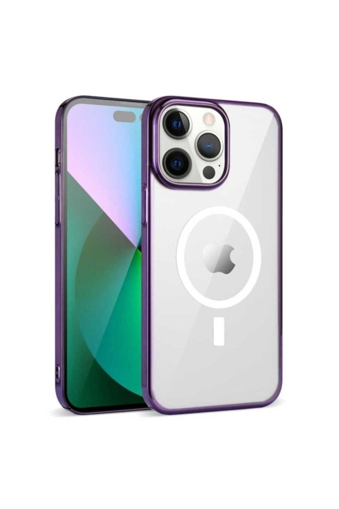 Apple iPhone 14 Pro Max Uyumlu Kılıf Zore Wireless Şarj Özellikli Pixel M-safe Kapak