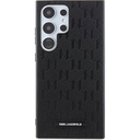 Samsung Galaxy S24 Ultra Uyumlu Kılıf Karl Lagerfeld Orjinal Lisanslı Saffiano Monogram Metal Logo Kapak