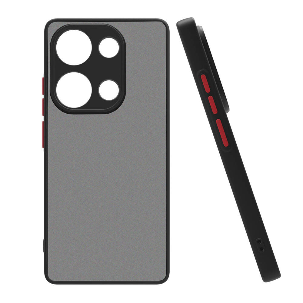 [RNZ-TA101018] Xiaomi Redmi Note 13 Pro 4G Uyumlu Kılıf Zore Hux Kapak (Siyah)