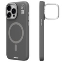 Apple iPhone 15 Pro Uyumlu Kılıf M-safe Şarj Özellikli Kamera Standlı Youngkit Bitty Cream Kapak