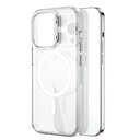Apple iPhone 15 Pro Max Uyumlu Kılıf Wiwu BC-022 M-safe Şarj Özellikli Şeffaf Transparan Kapak