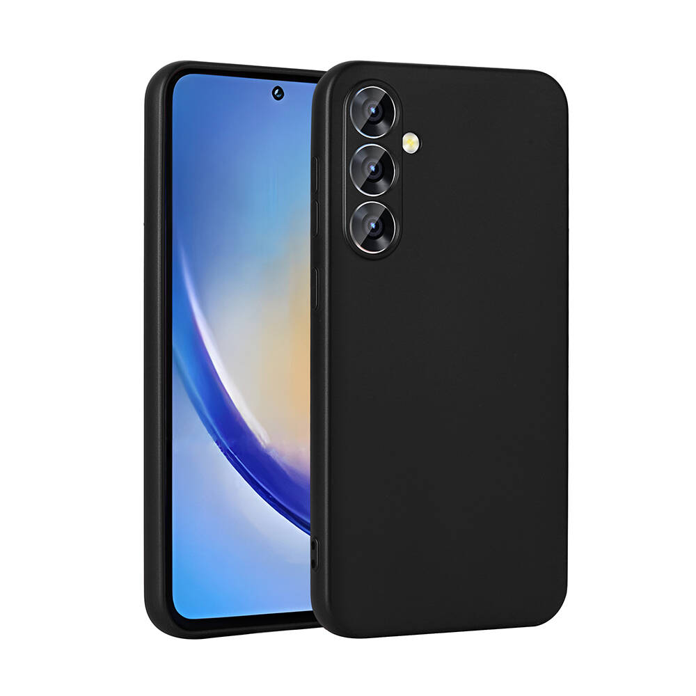 [RNZ-TA100561] Samsung Galaxy A35 Uyumlu Kılıf Zore Premier Silikon Kapak (Siyah)