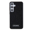 Samsung Galaxy S24 Uyumlu Kılıf Karl Lagerfeld Taşlı Metal Logo Orjinal Lisanslı Kapak