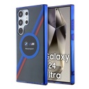 Samsung Galaxy S24 Ultra Uyumlu Kılıf BMW Orjinal Lisanslı M Logolu Üç Renk Çizgili Motorsport Circle Kapak