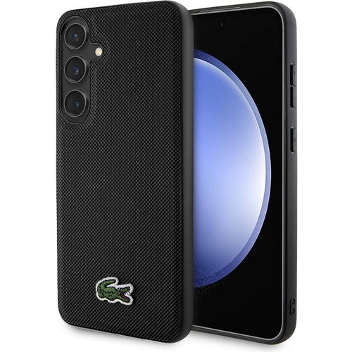 Samsung Galaxy S24 Uyumlu Kılıf Lacoste Orjinal Lisanslı PU Pike Desenli Arka Yüzey İkonik Timsah Dokuma Logolu Kapak