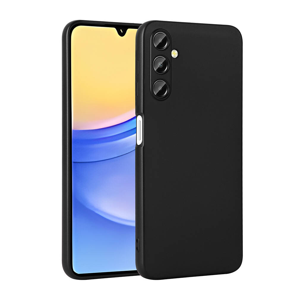 [RNZ-TA100550] Samsung Galaxy A15 Uyumlu Kılıf Zore Premier Silikon Kapak (Siyah)