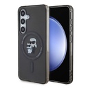 Samsung Galaxy S24 Uyumlu Kılıf Karl Lagerfeld Orjinal Lisanslı M-safe Şarj Özellikli Karl & Choupette IML Baskılı Kapak