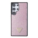Samsung Galaxy S24 Ultra Uyumlu Kılıf Guess Orjinal Lisanslı Taşlı Arka Yüzey Üçgen Logolu Kapak