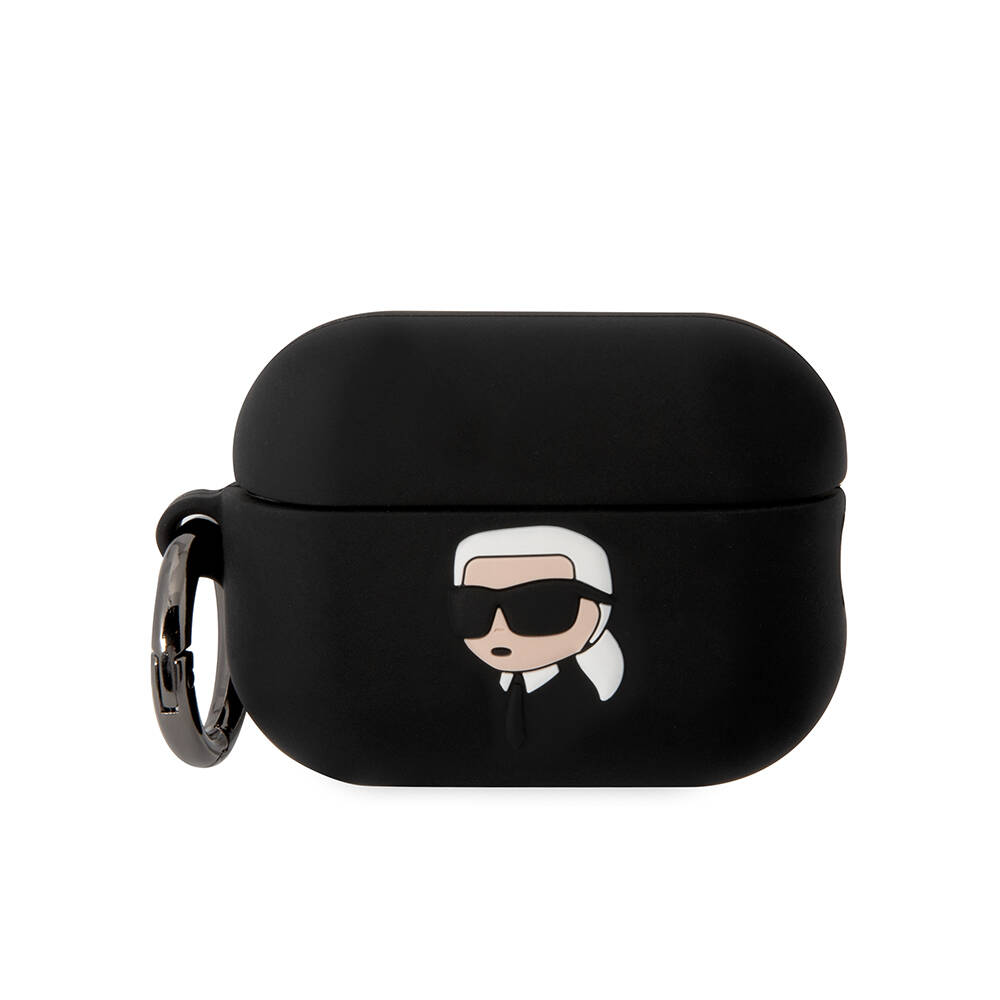 Apple Airpods Pro 2 Uyumlu Kılıf Karl Lagerfeld Orjinal Lisanslı Karl 3D Silikon Kapak