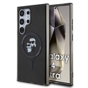 Samsung Galaxy S24 Ultra Uyumlu Kılıf Karl Lagerfeld Orjinal Lisanslı M-safe Şarj Özellikli Karl & Choupette IML Baskılı Kapak