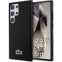 Samsung Galaxy S24 Ultra Uyumlu Kılıf Lacoste Orjinal Lisanslı PU Pike Desenli Arka Yüzey İkonik Timsah Dokuma Logolu Kapak