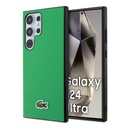 Samsung Galaxy S24 Ultra Uyumlu Kılıf Lacoste Orjinal Lisanslı PU Pike Desenli Arka Yüzey İkonik Timsah Dokuma Logolu Kapak