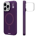 Apple iPhone 14 Pro Uyumlu Kılıf M-safe Şarj Özellikli Kamera Standlı Youngkit Bitty Cream Kapak