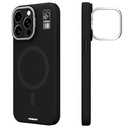 Apple iPhone 14 Pro Uyumlu Kılıf M-safe Şarj Özellikli Kamera Standlı Youngkit Bitty Cream Kapak