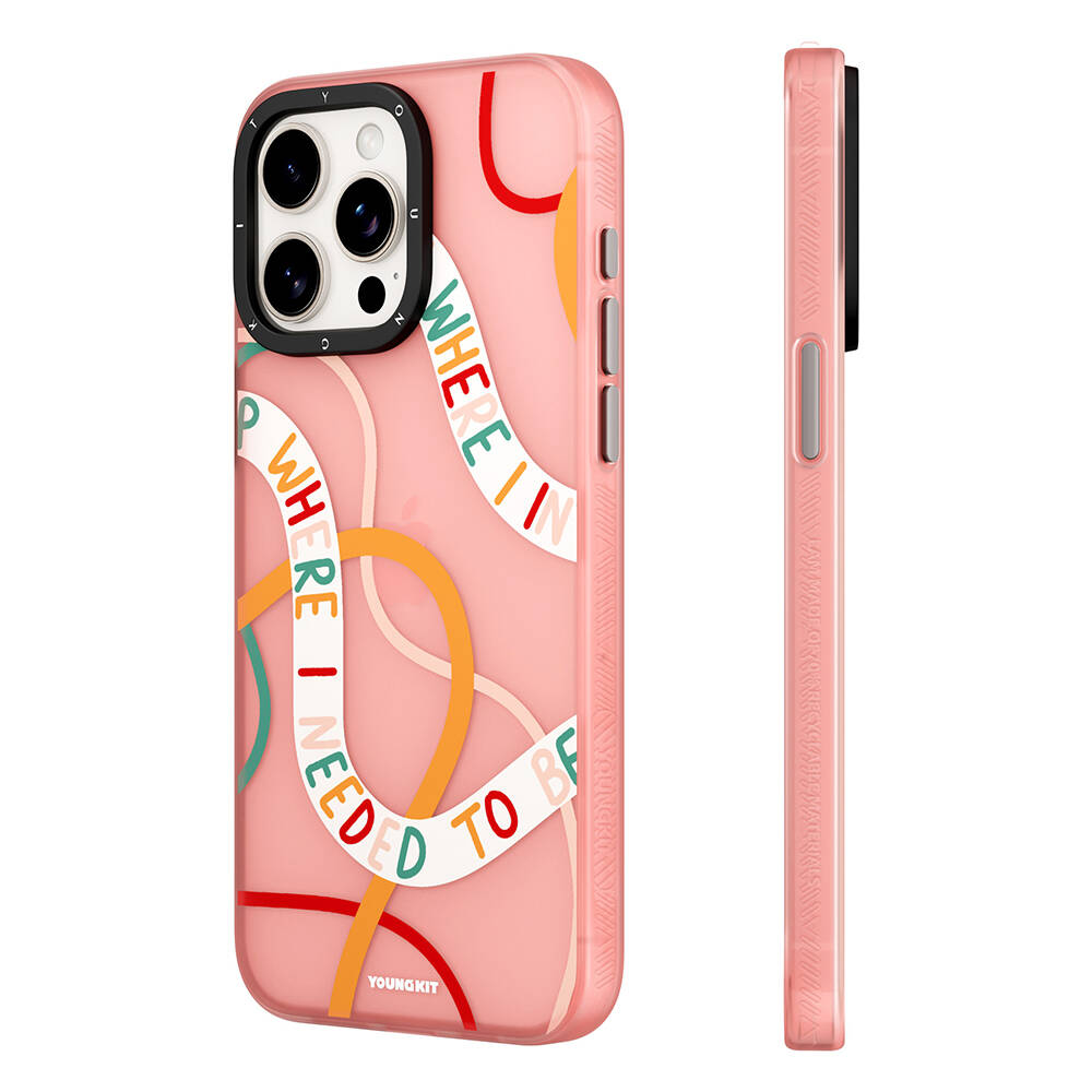Apple iPhone 15 Uyumlu Kılıf Bethany Green Tasarımlı Youngkit Sweet Language Kapak