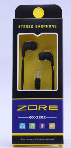 [RNZ-TA9777] Zore GX-2202 Stereo Mp3 Kulaklık Uzun Kutulu (Siyah)