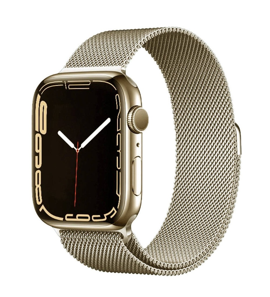 Apple Watch 38mm Uyumlu Kordon Hasır Metal Mıknatıslı Zore Band-01 Kayış